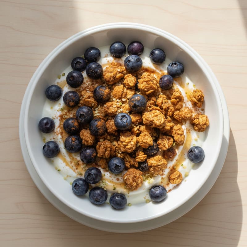 Blueberry Yogurt Bowl with Granola