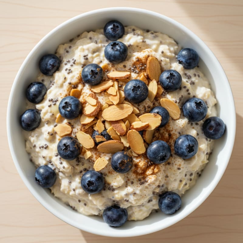 Blueberry Almond Overnight Oats