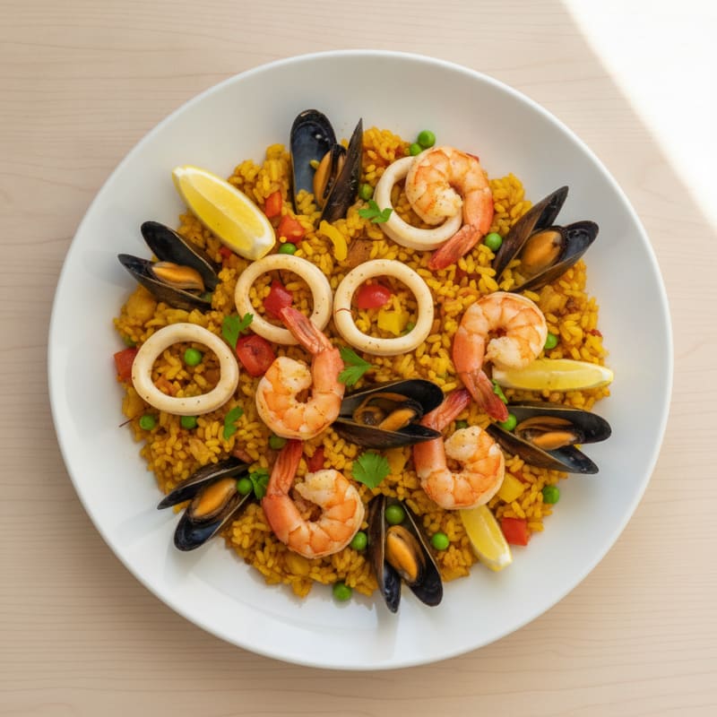 Classic Spanish Seafood Paella