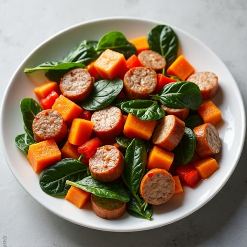 Savory Turkey Sausage and Sweet Potato Hash