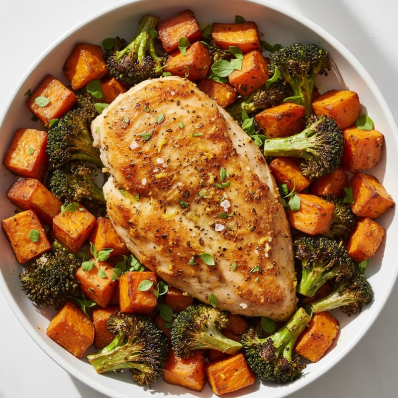 Crispy Lemon-Herb Roasted Chicken