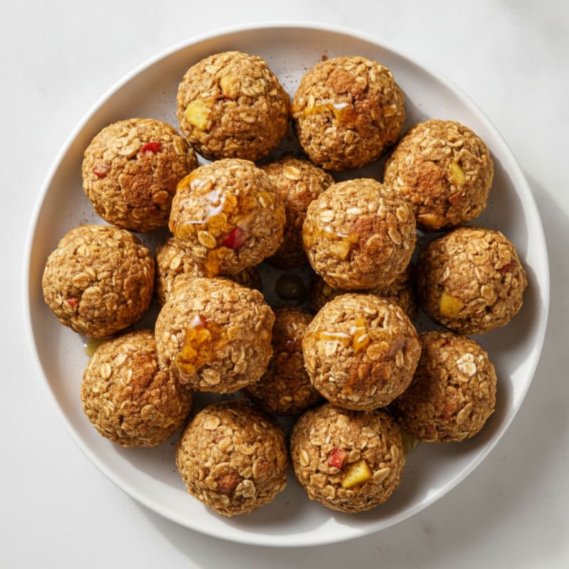 Apple Cinnamon Protein Energy Bites