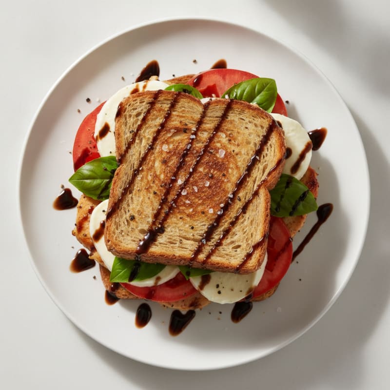 Grilled Caprese Sandwich with Balsamic Glaze