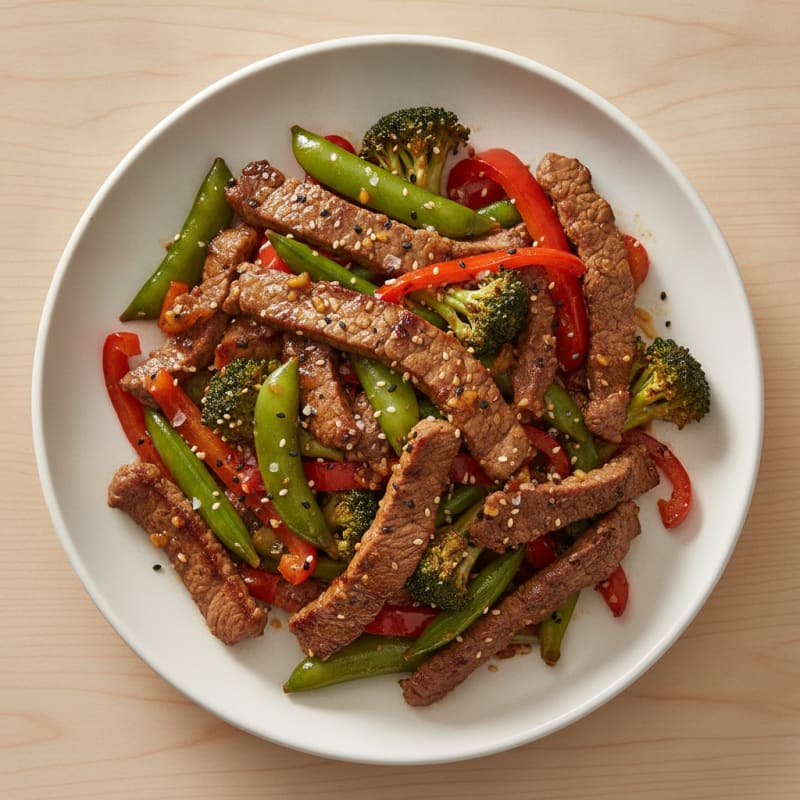 Sesame Ginger Beef Stir-Fry