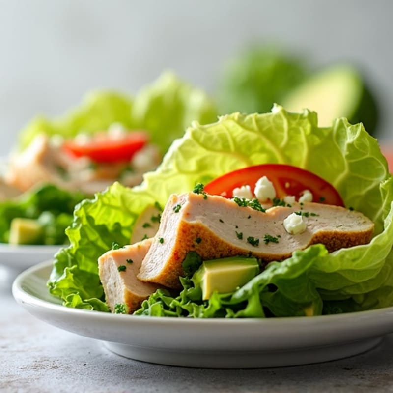 Creamy Avocado Turkey Lettuce Wrap