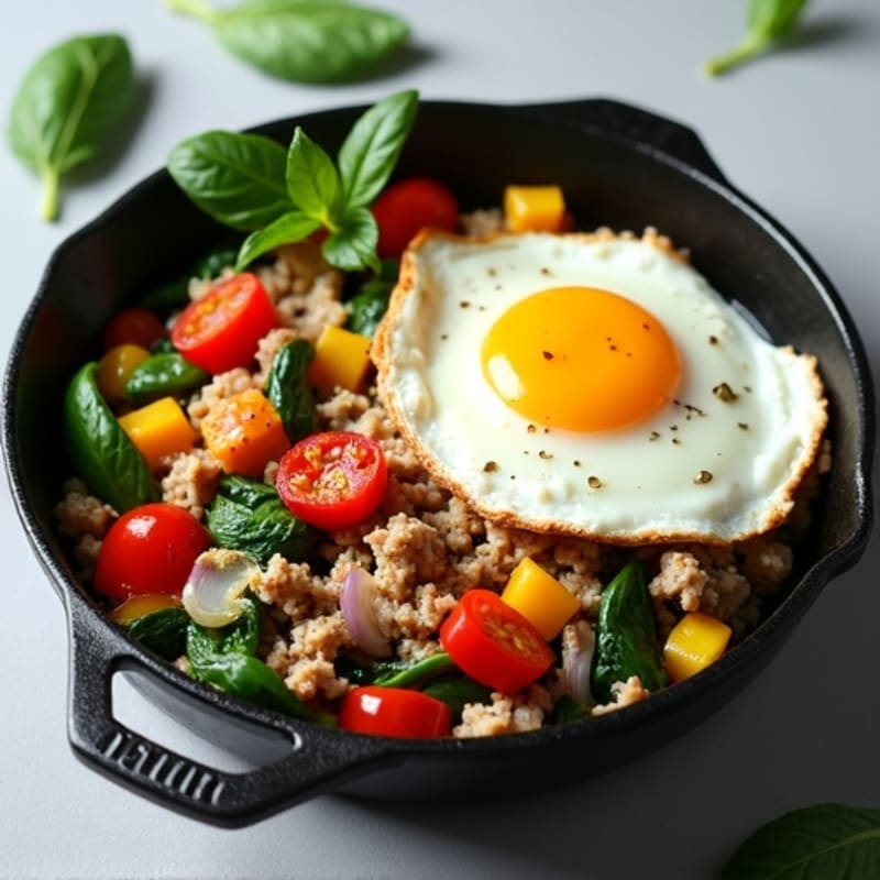 Protein-Packed Turkey and Egg Breakfast Skillet