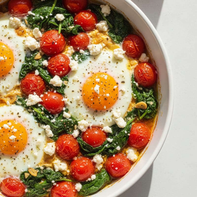 Baked Eggs with Roasted Tomatoes