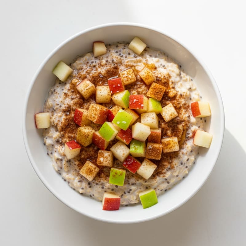 Cinnamon Apple Yogurt Overnight Oats