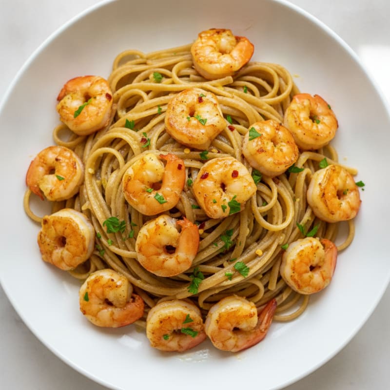 Garlic Shrimp Scampi with Linguine