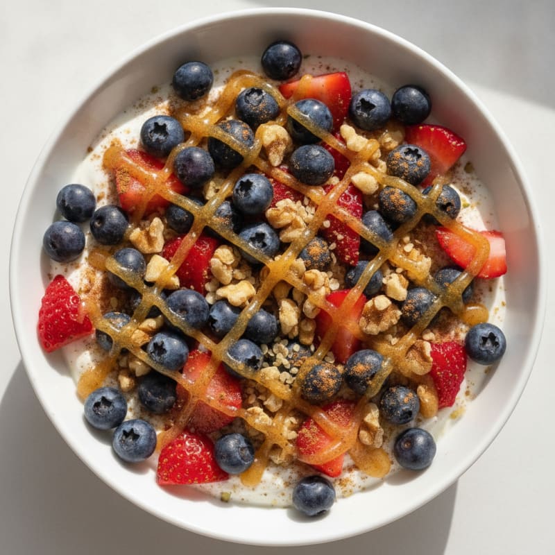 High-Protein Greek Yogurt Berry Bowl