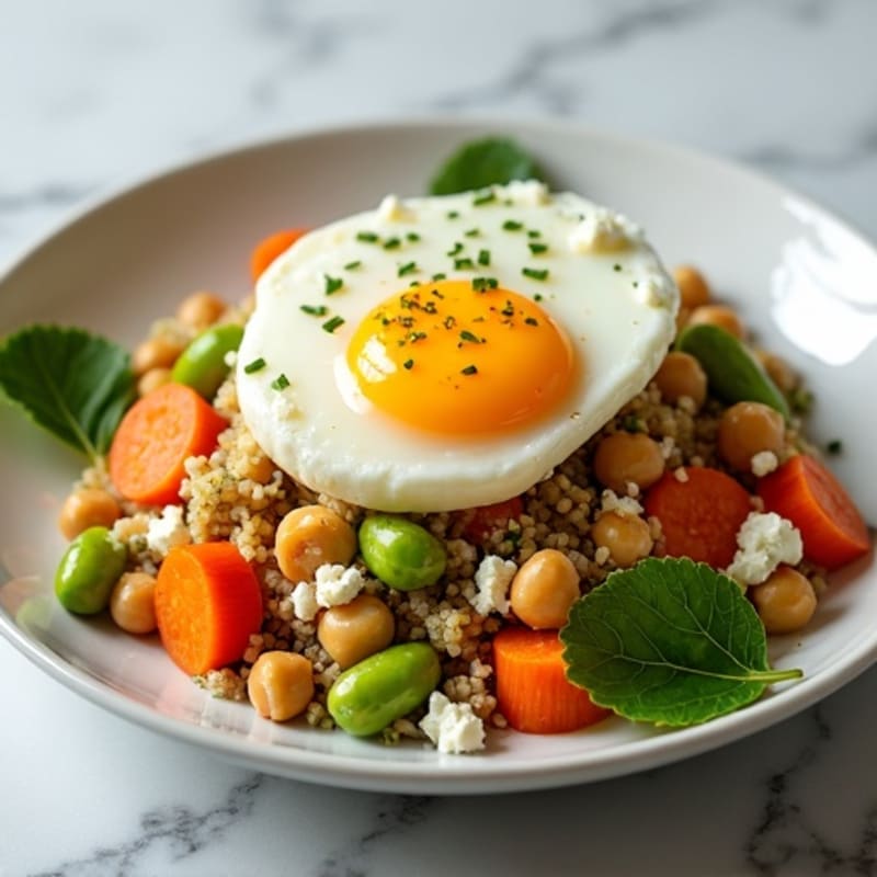 Vibrant Carrot and Quinoa Salad with Toasted Almonds and Lemon-Herb Dressing