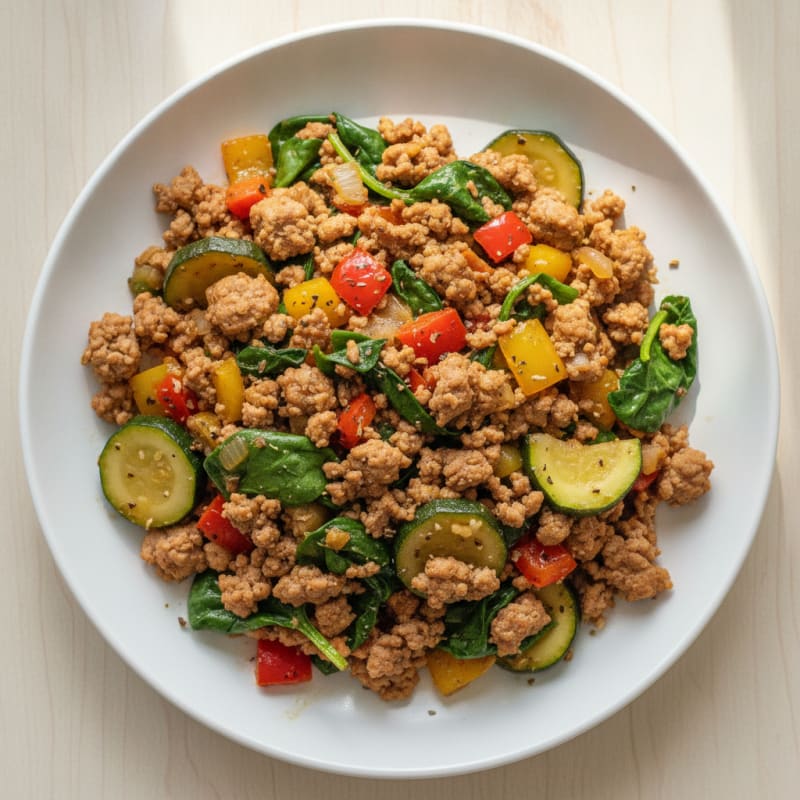 Savory Turkey and Vegetable Skillet