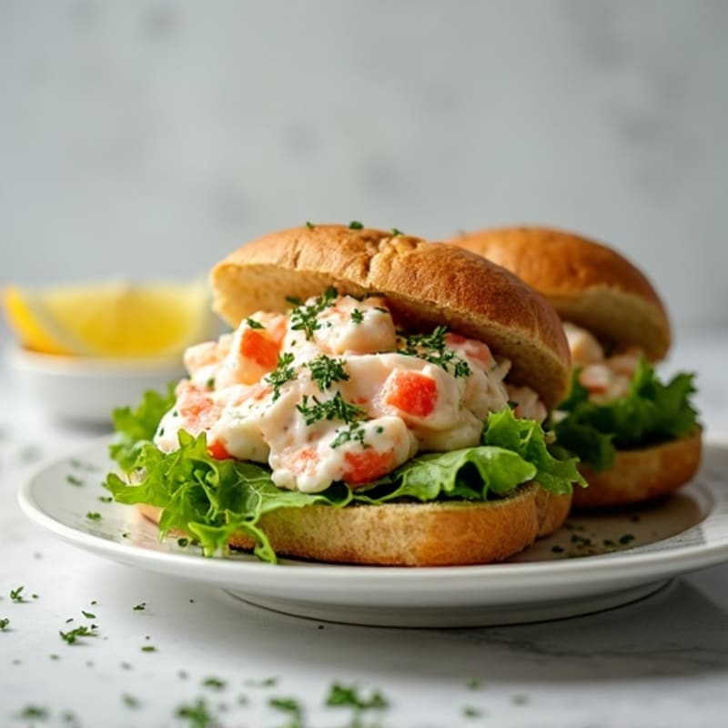 Fresh Lemon Herb Lobster Salad Rolls