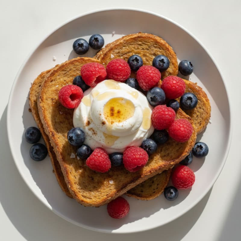 Classic Vanilla French Toast with Berries