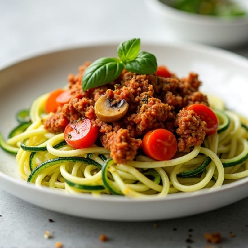 Protein-Packed Turkey Bolognese with Zucchini Noodles
