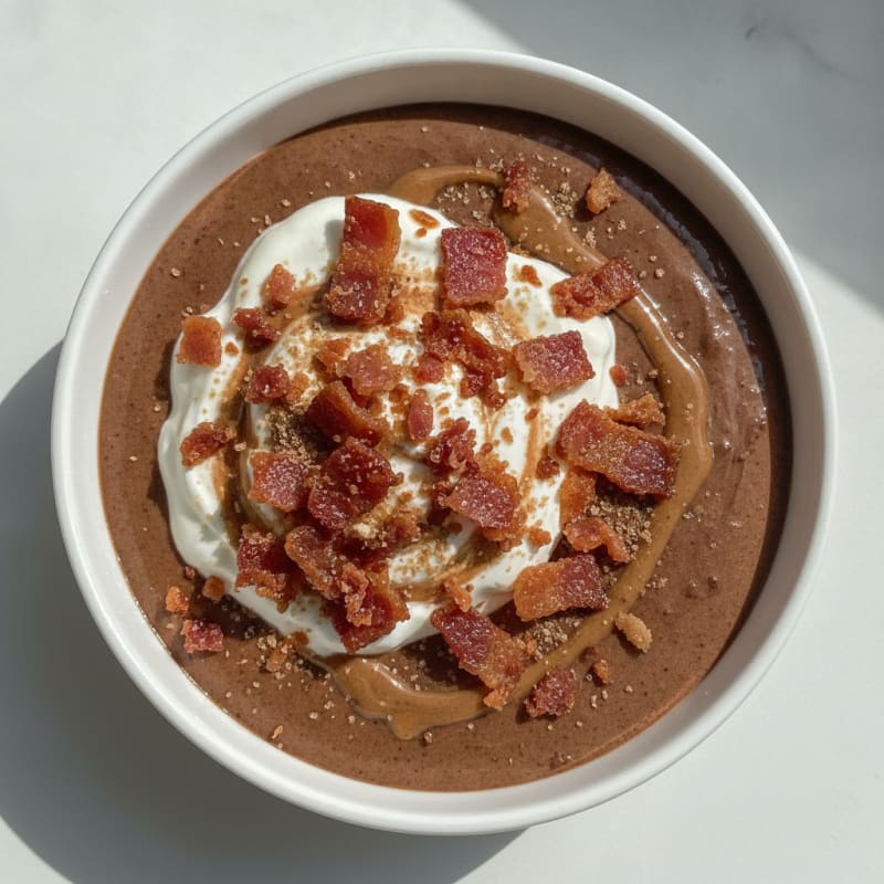 Silky Chocolate Protein Pudding with Greek Yogurt