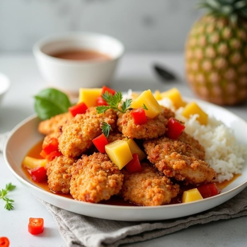 Crispy Baked Sweet and Sour Chicken