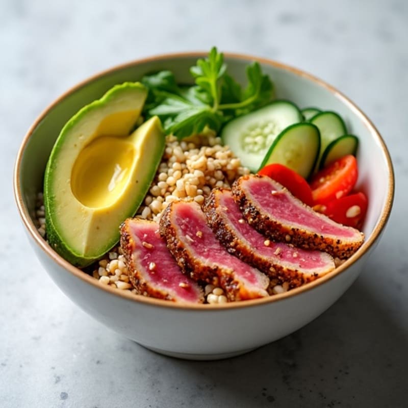 Fresh Ahi Tuna Poke Bowl with Sesame Rice