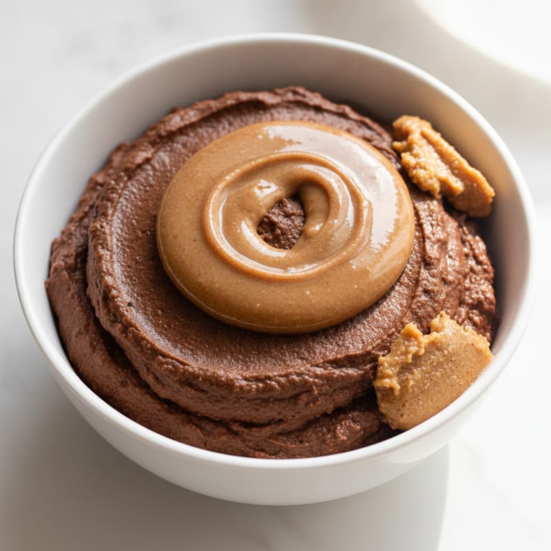 Creamy Chocolate Protein Pudding with Almond Butter
