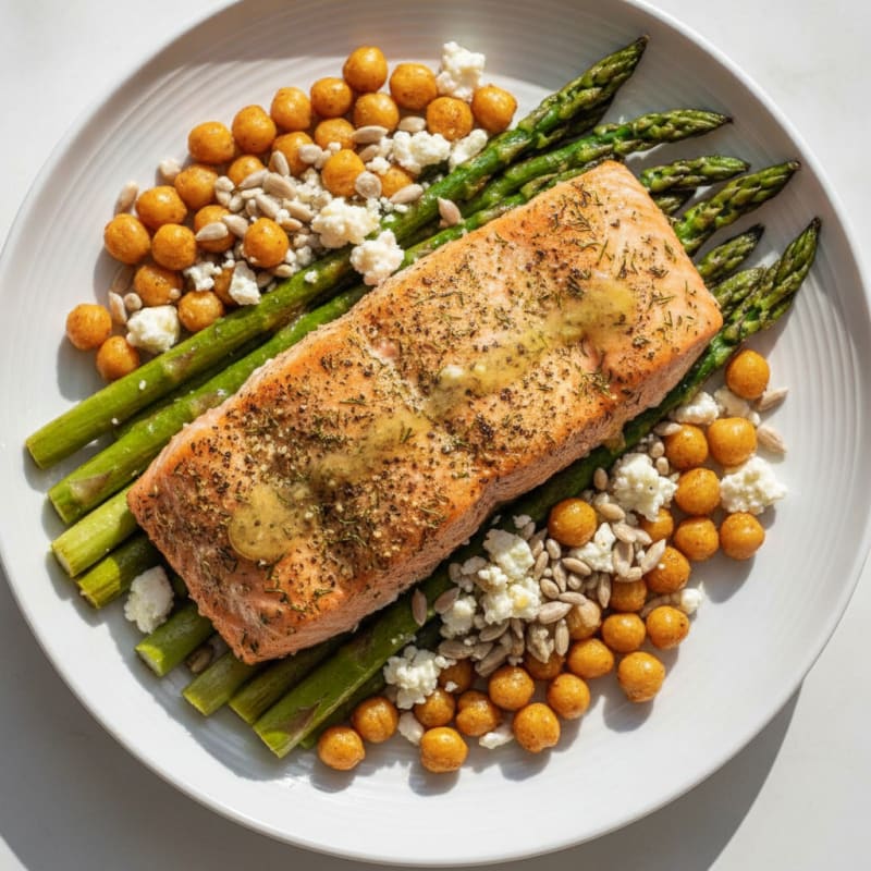 Lemon-Herb Roasted Salmon with Asparagus