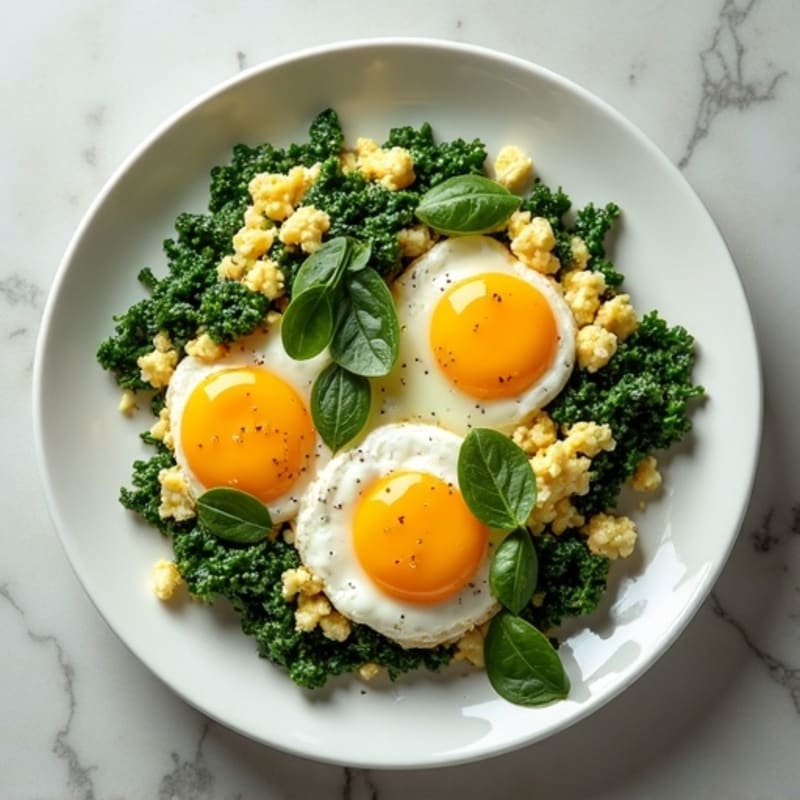 Fresh Spinach and Egg Scramble