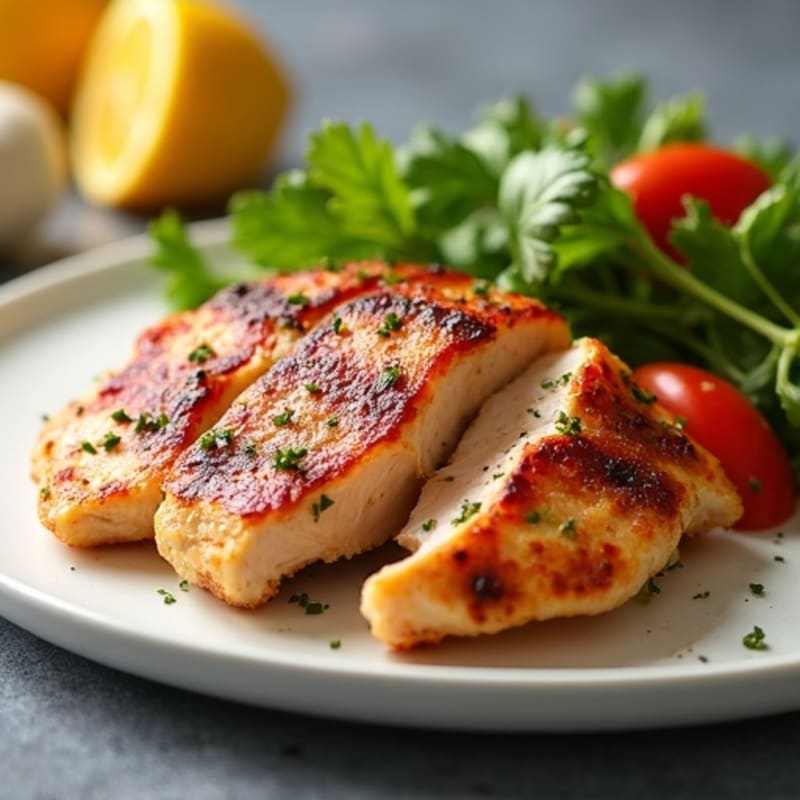 Grilled Chicken Breast with Lean Beef Bacon