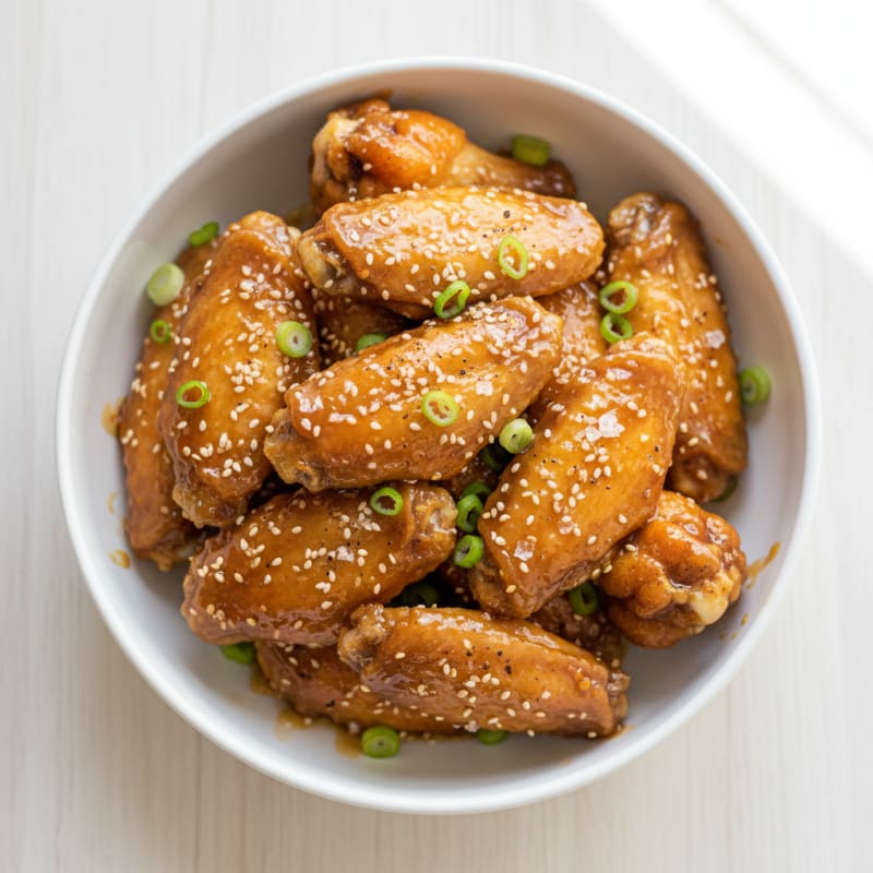 Crispy Honey-Glazed Chicken Wings