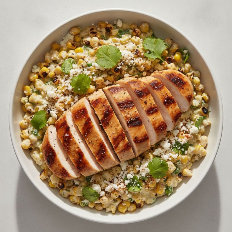 High-Protein Esquites Chicken Bowl