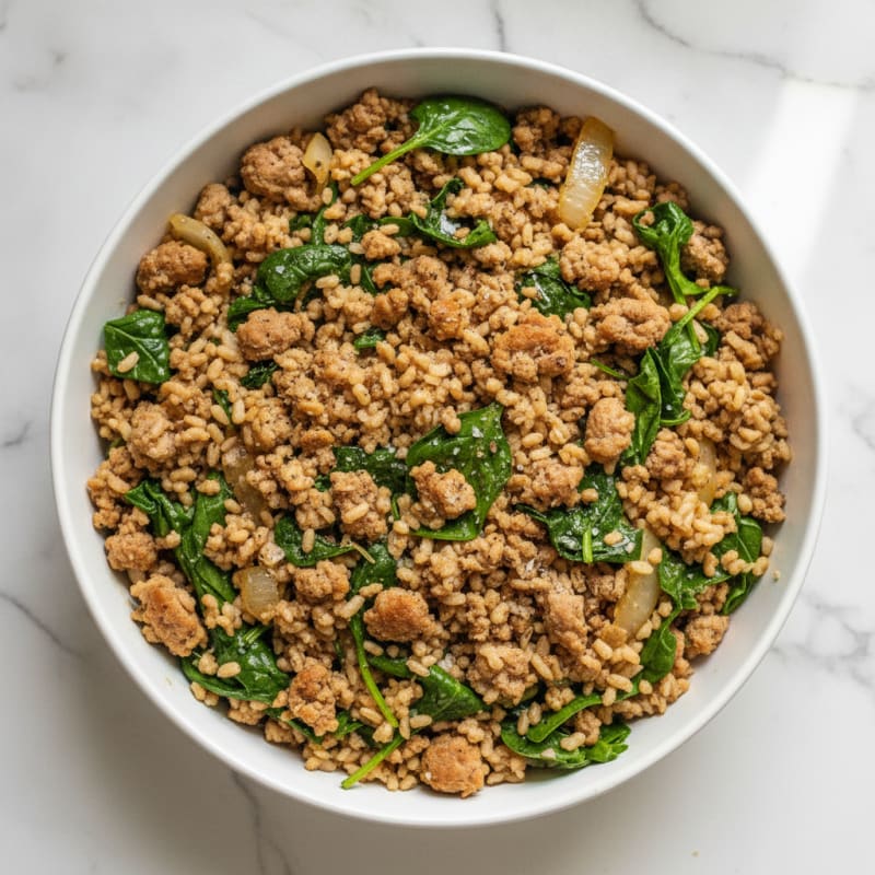 Savory Ground Turkey and Rice Skillet