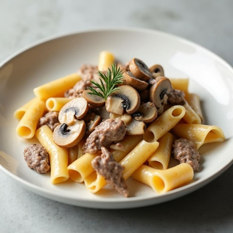 Creamy Lean Beef and Mushroom Stroganoff