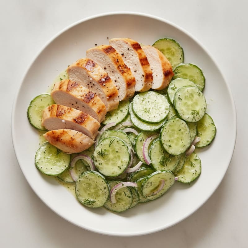 Cool Cucumber and Dill Protein Salad