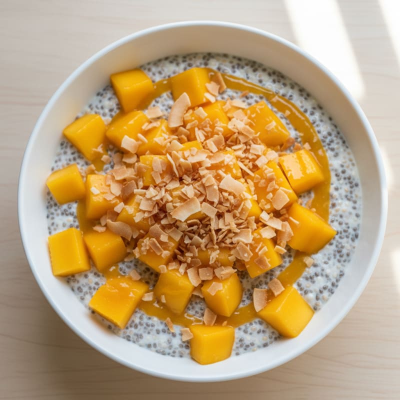Tropical Chia Coconut Pudding