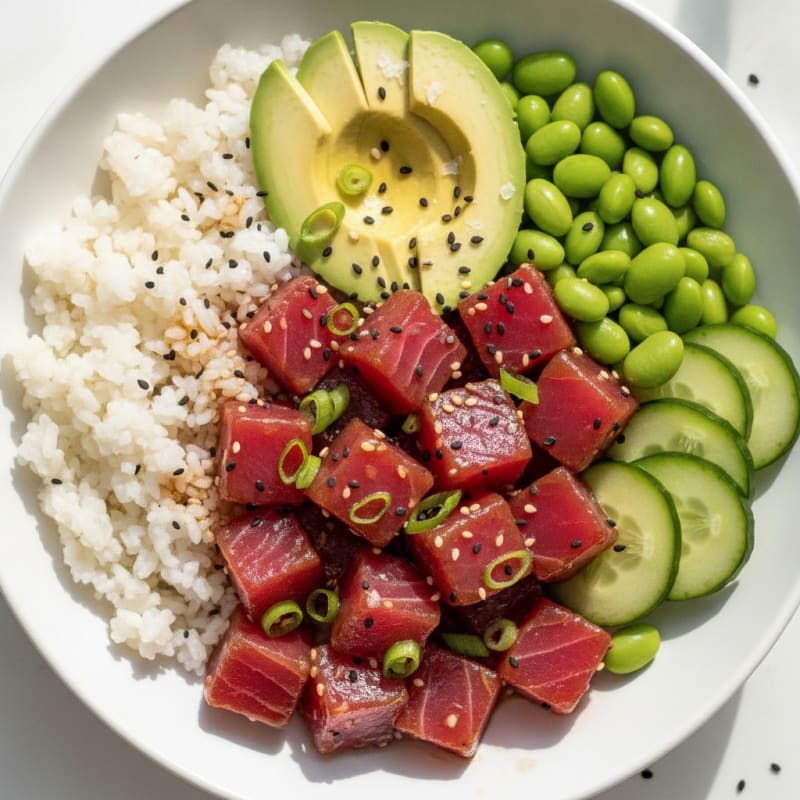 Hawaiian Ahi Tuna Poke Bowl
