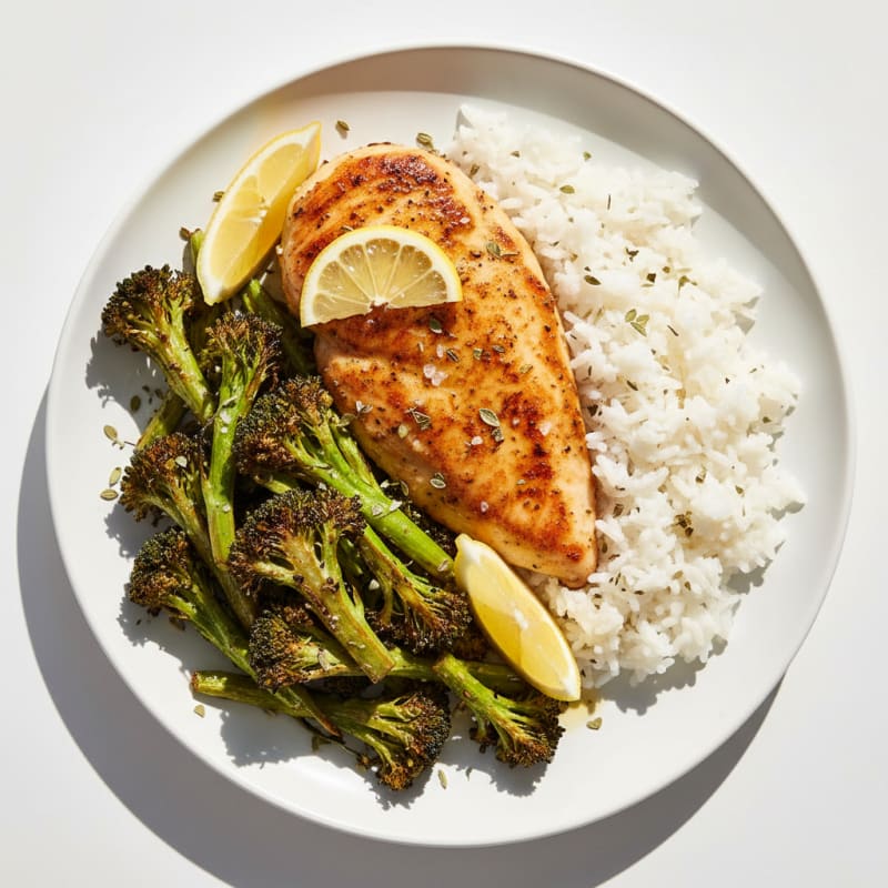 Lemon-Herb Chicken with Roasted Broccoli