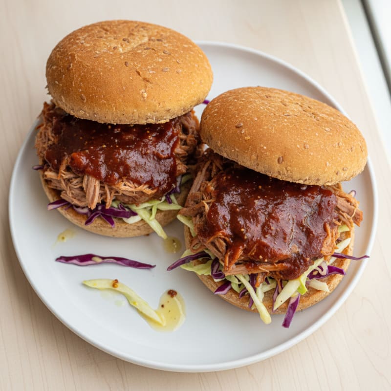 Slow-Cooked BBQ Pulled Pork Sandwiches