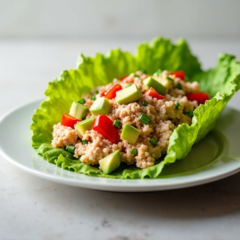 Spicy Sriracha Tuna Lettuce Wrap