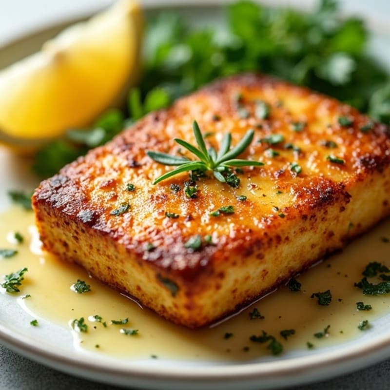 Crispy Herbed Tofu Steak