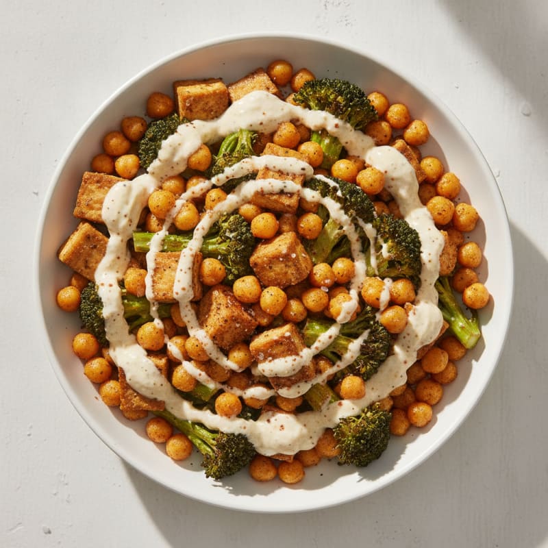 Roasted Vegetable and Chickpea Bowl