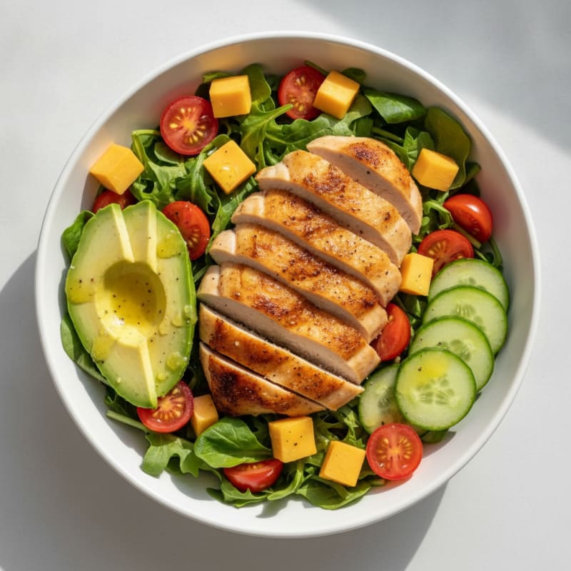 Roasted Chicken and Avocado Power Bowl