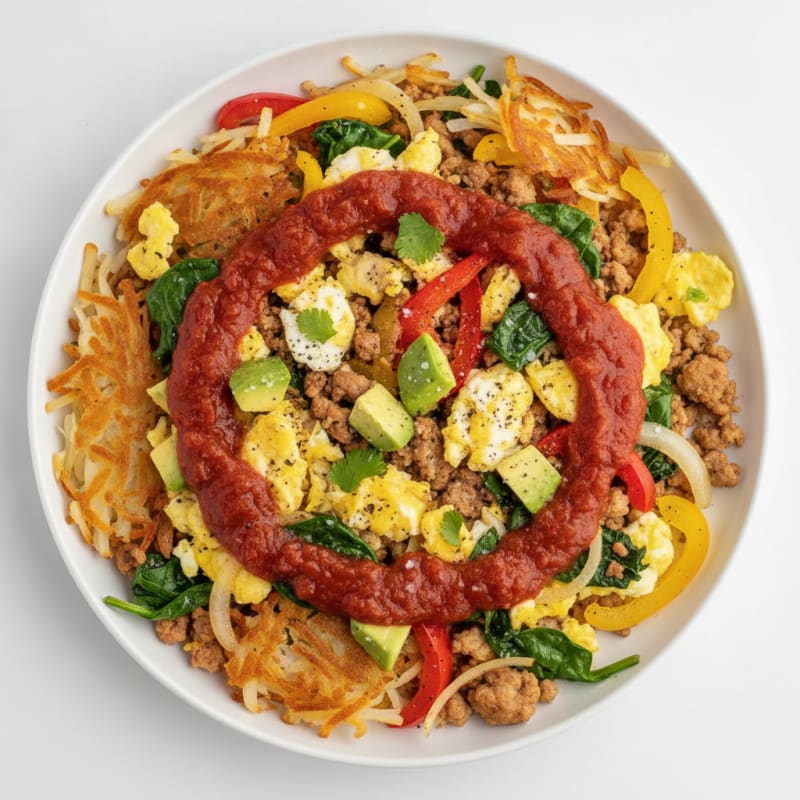 Hash Brown Egg Breakfast Bowl