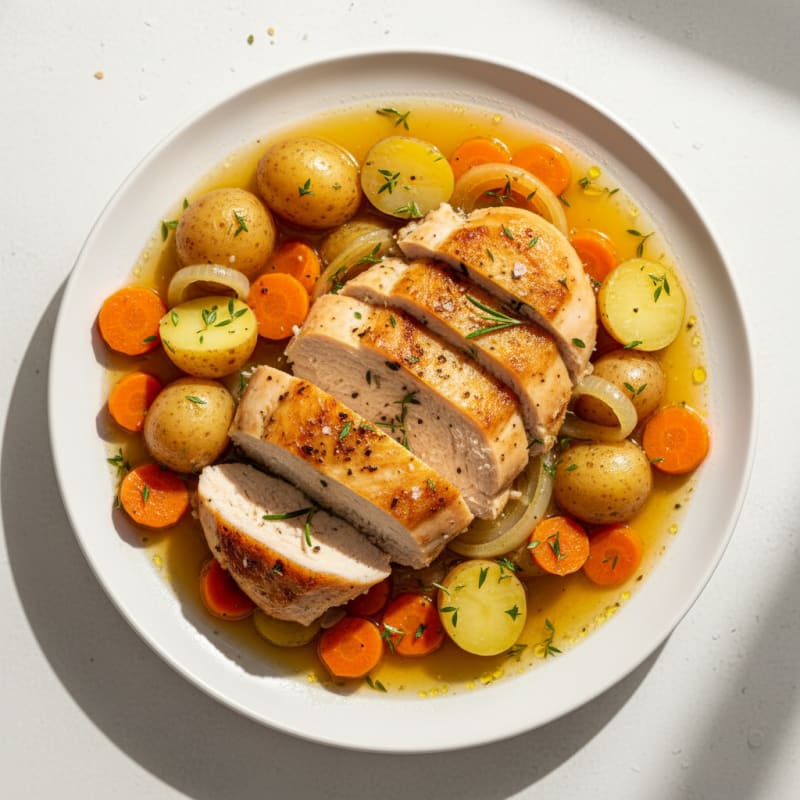 Tender Slow Cooker Herb Chicken Breast