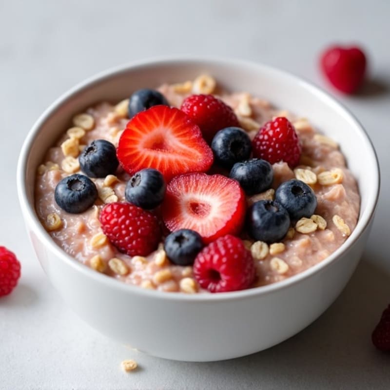 Creamy Berry Protein Oats