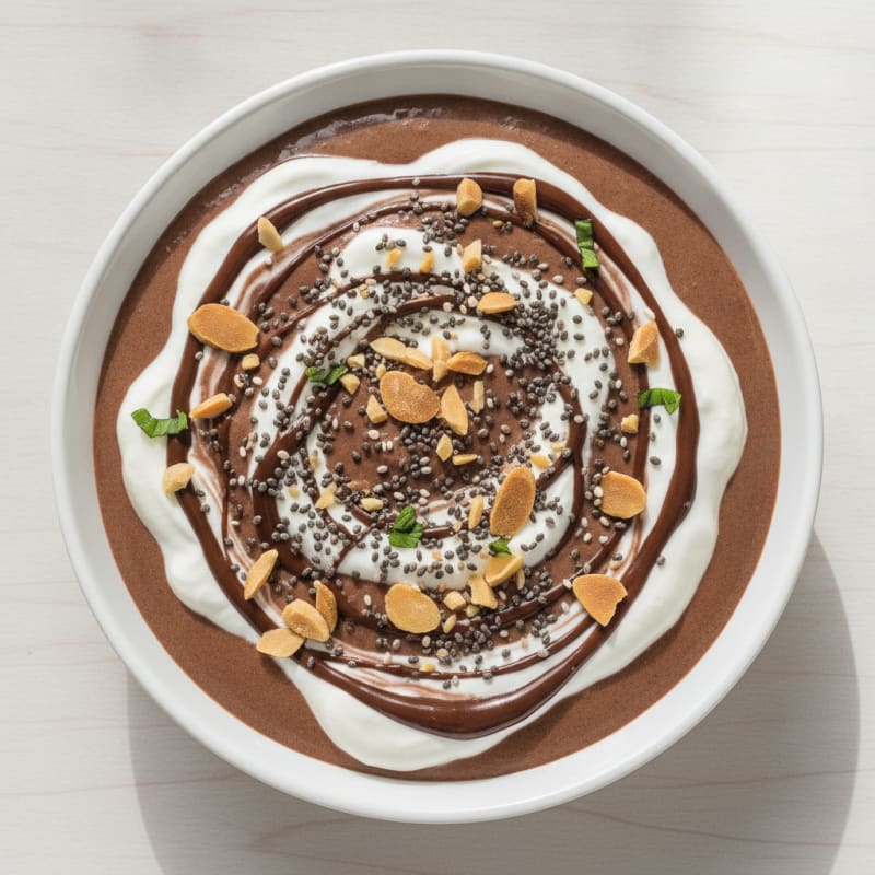 Silky Chocolate Protein Pudding with Greek Yogurt
