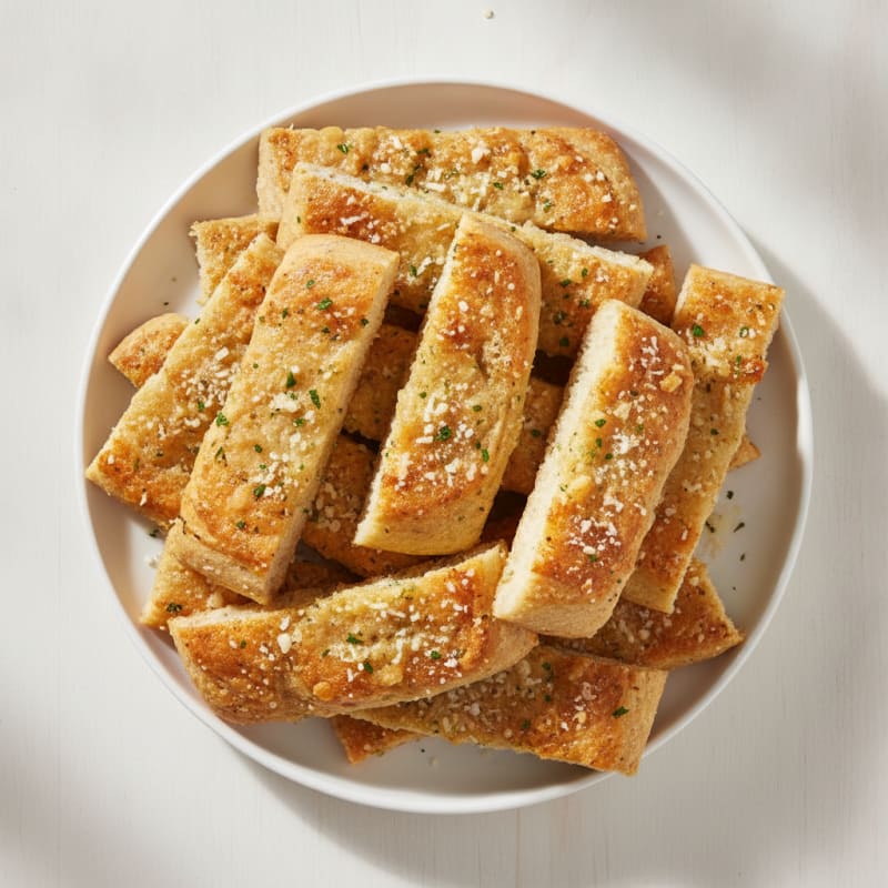 Warm Garlic Parmesan Breadsticks
