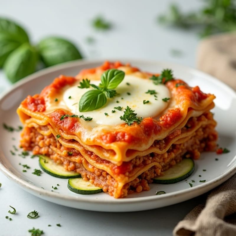 Lean Turkey Zucchini Lasagna