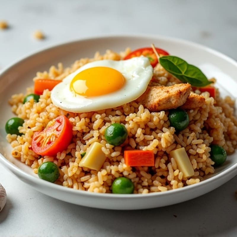 Healthy Chicken and Veggie Fried Rice