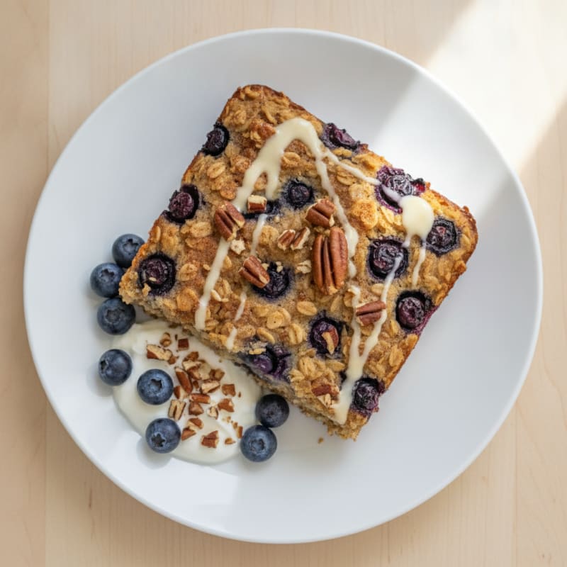 Blueberry Pecan Baked Oatmeal