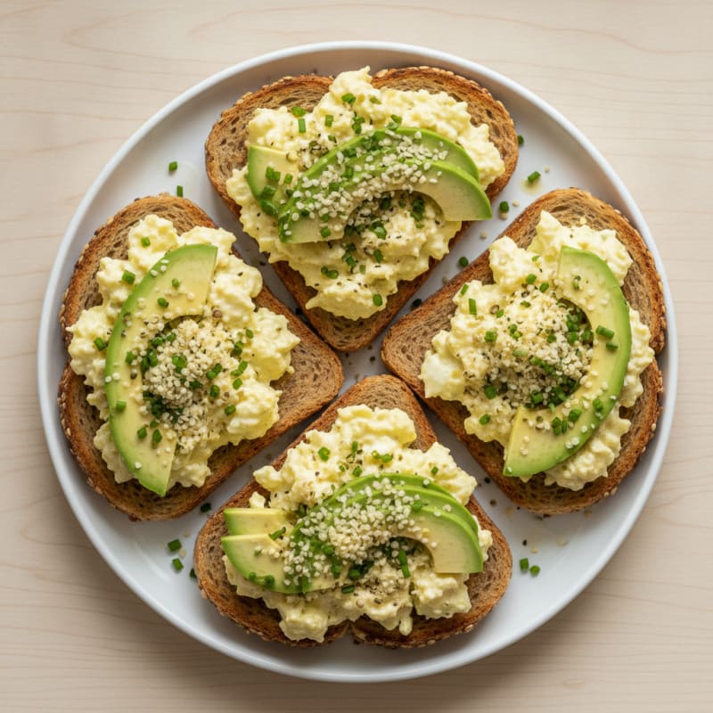 Avocado and Egg Salad Toast