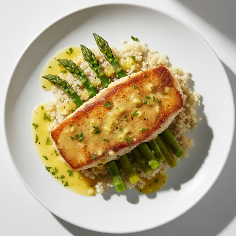 Pan-Seared Mahi with Zesty Lemon-Herb Sauce