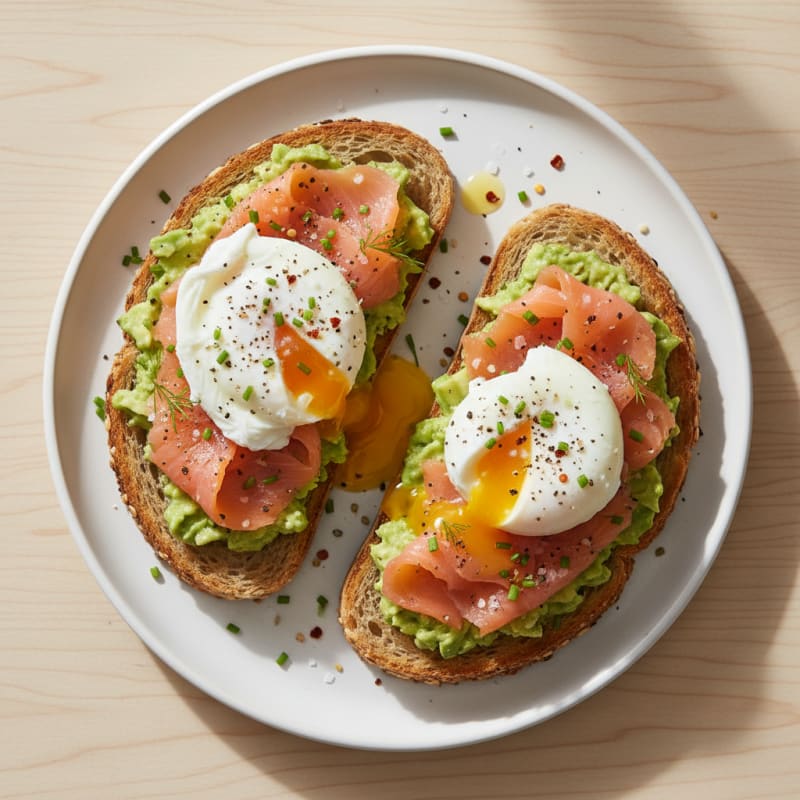 High-Protein Smoked Salmon and Avocado Toast